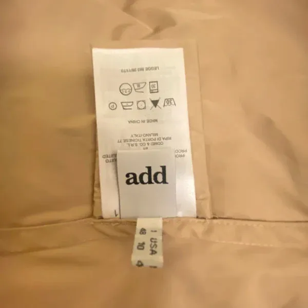 Add Trench Coat - Medium Cream Polyester