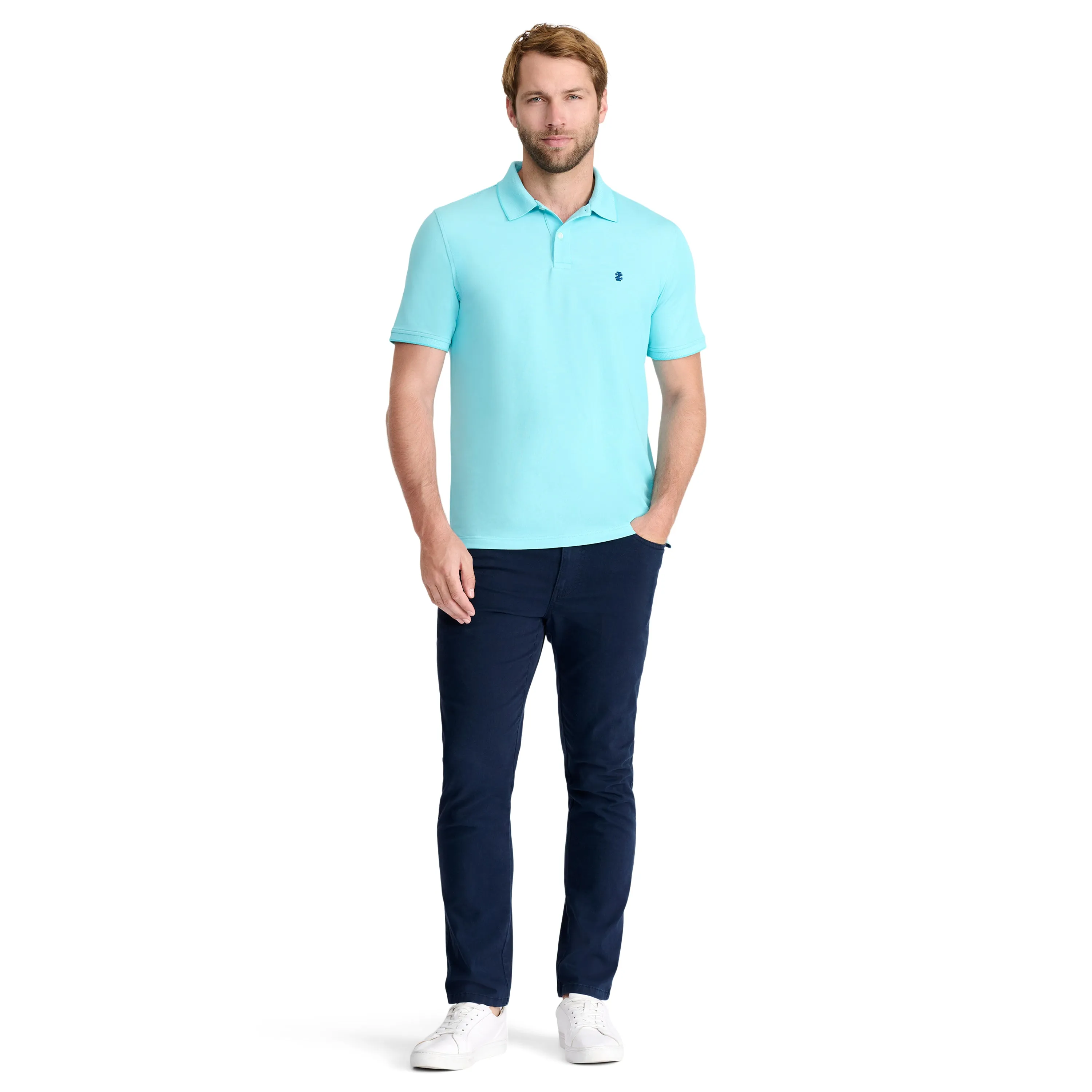 ADVANTAGE PERFORMANCE SHORT-SLEEVE POLO - BLUE RADIANCE