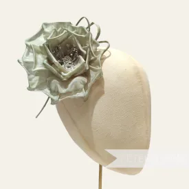 'Amaris' 13cm Silk Rose Flower with Rolled Loops