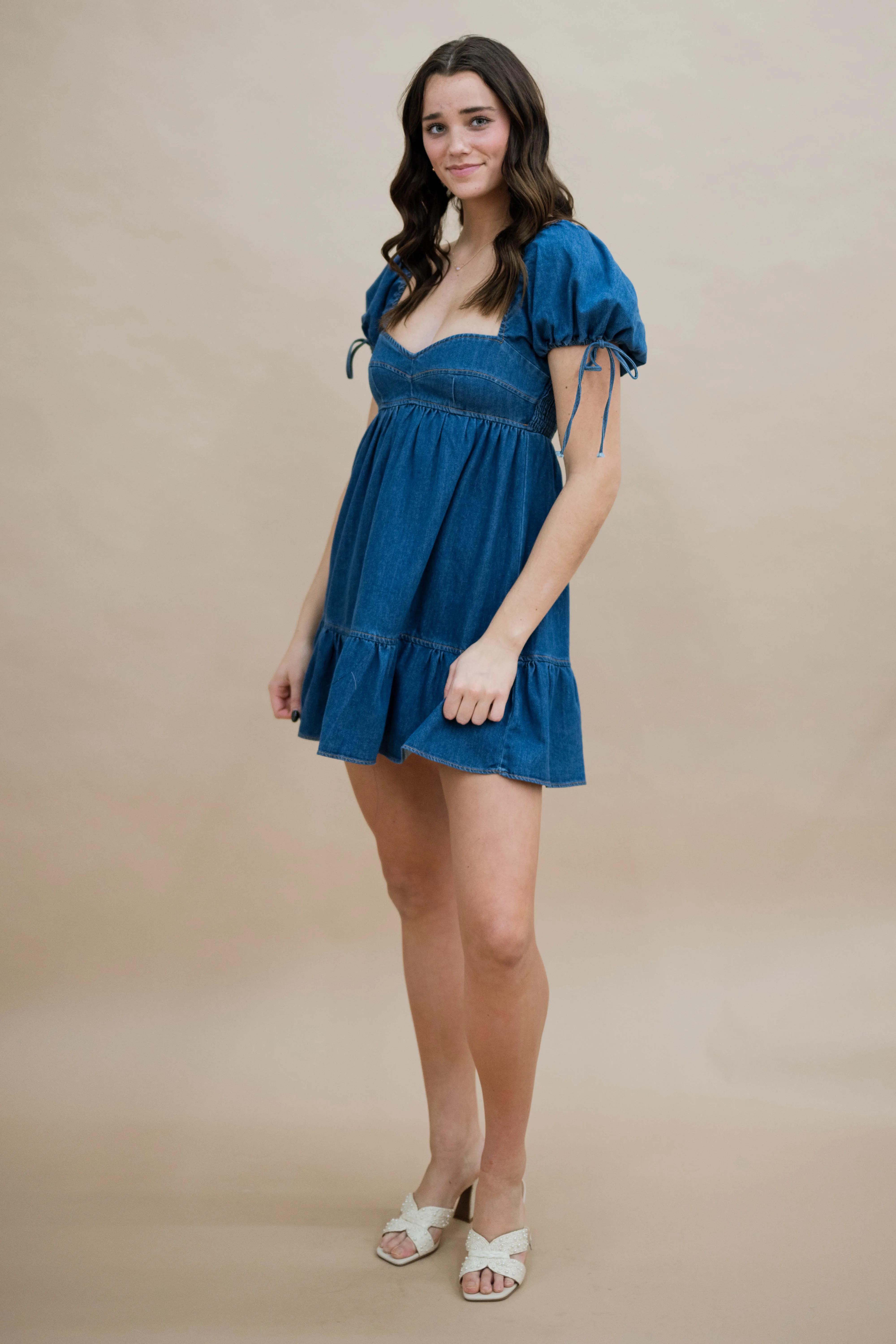Amber Denim Mini Dress