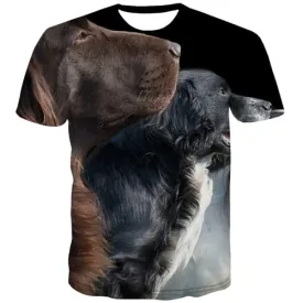 Animal T-shirt Men Dog Tshirts Casual Lovely T-shirts 3d Funny Shirt Print Harajuku T shirts Funny Short Sleeve Full Print Men