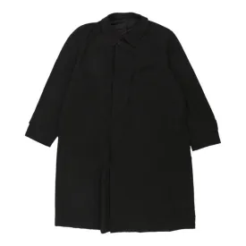 Aquascutum Trench Coat - 2XL Black Polyester