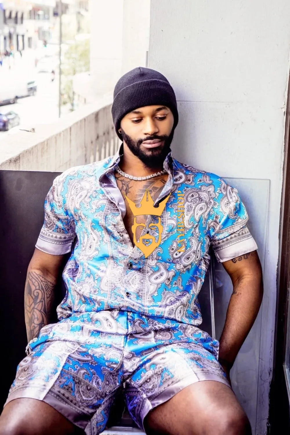 Barocco Print Silk Set - Elevate Your Style with Luxurious Comfort - Personalized Fit Guaranteed