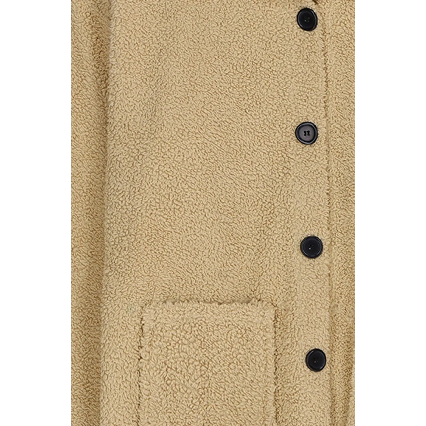 Beige Teddy Coat Jacket