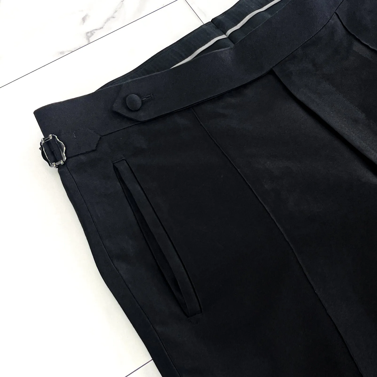 Black Silk Pant