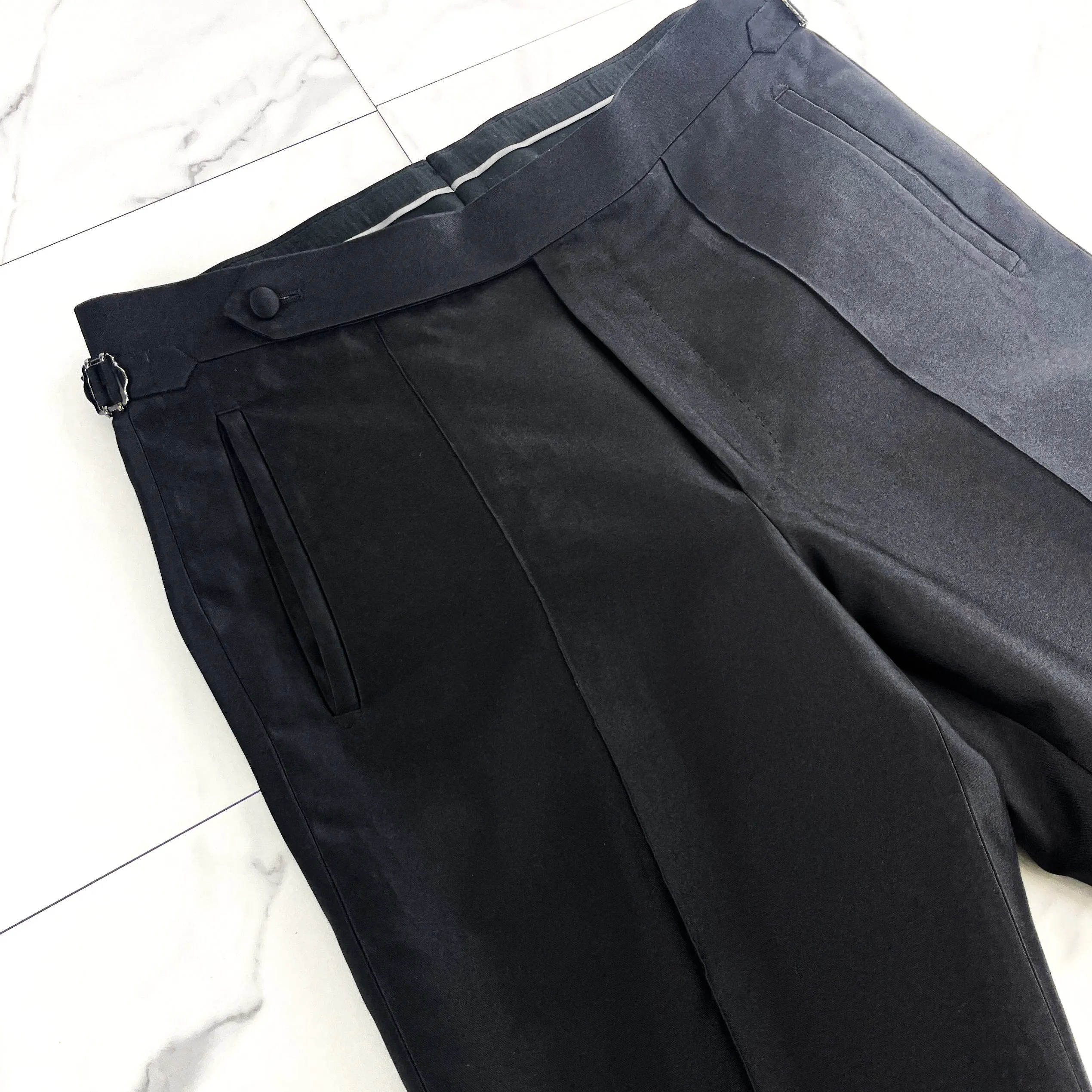 Black Silk Pant