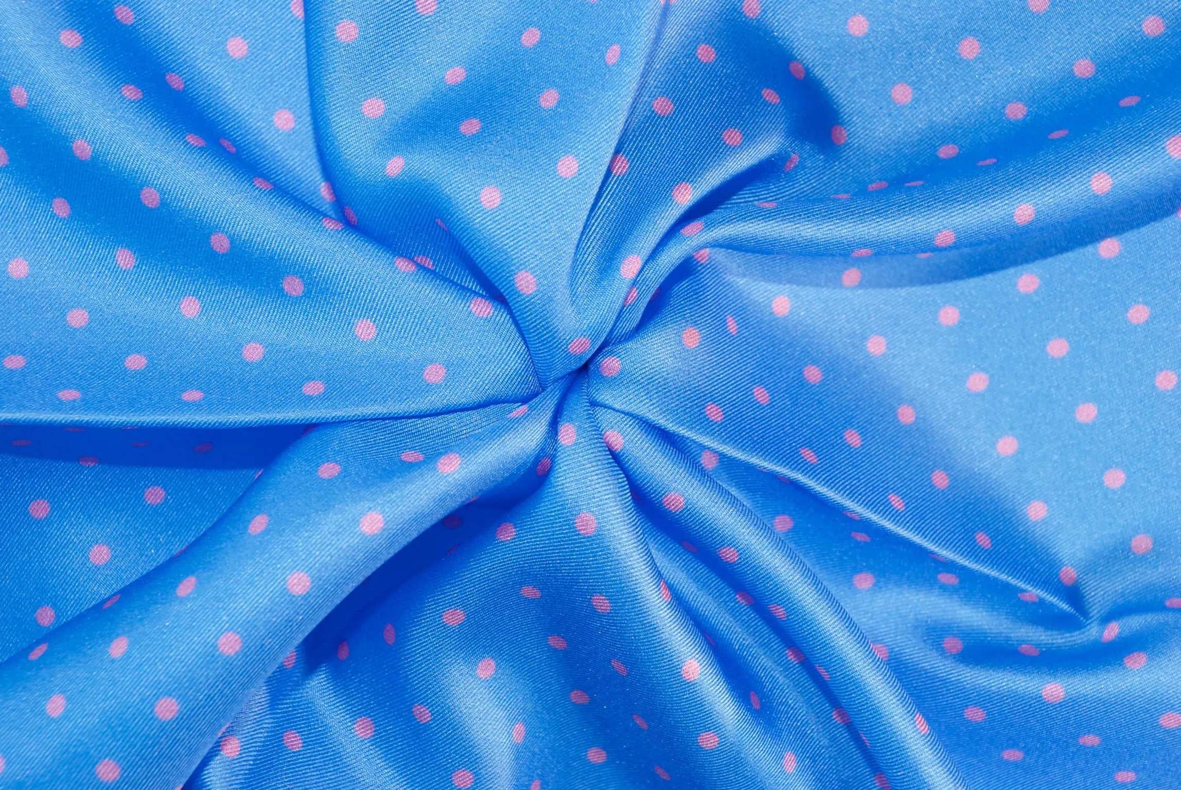 Blue with Pink Dots