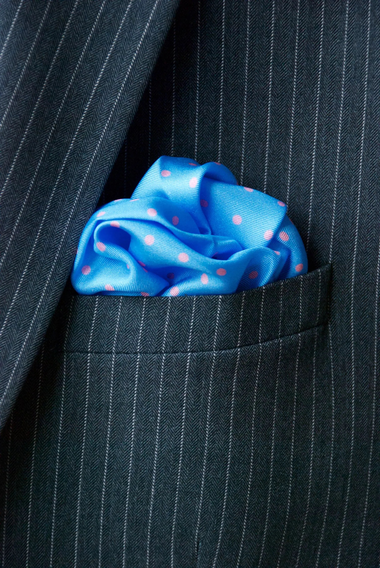 Blue with Pink Dots