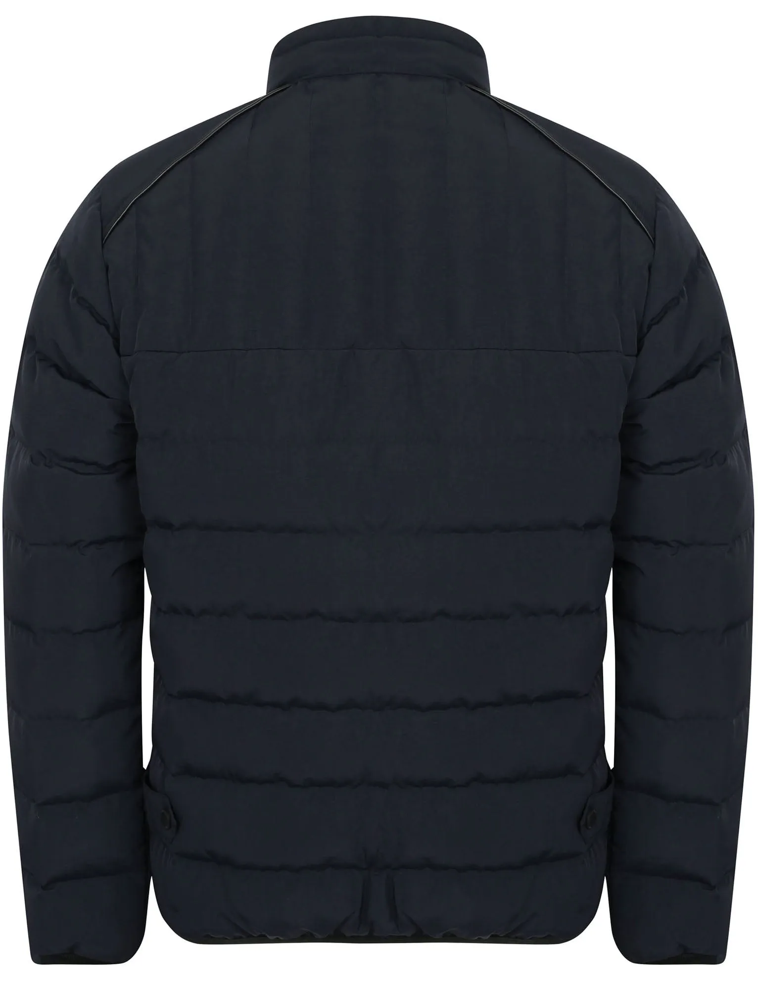 Brayfield Quilted Jacket with Stand Collar in True Navy - Dissident