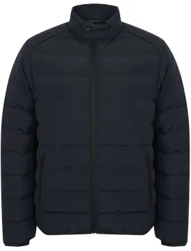 Brayfield Quilted Jacket with Stand Collar in True Navy - Dissident