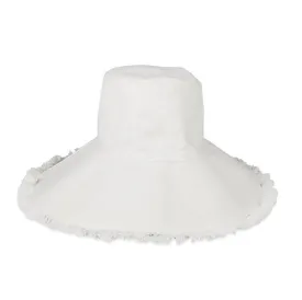 Canvas Fringed Packable Hat