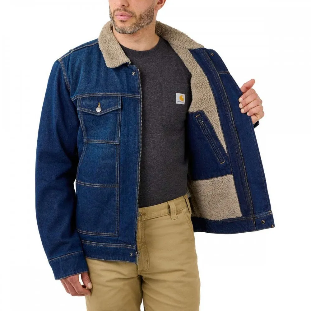 Carhartt Denim Sherpa Lined Jacket - 105478