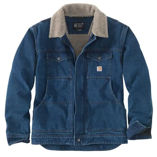 Carhartt Denim Sherpa Lined Jacket - 105478