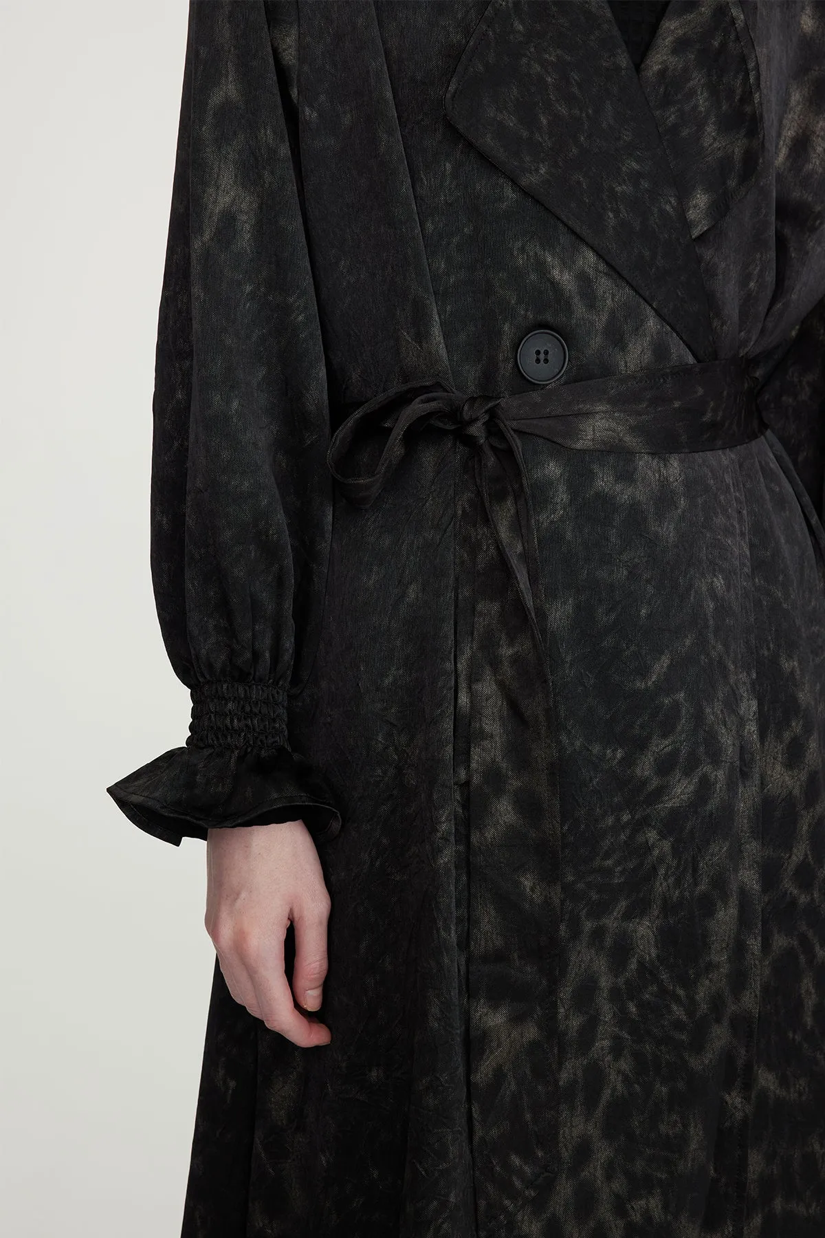 Casual Leopard Print Long Coat