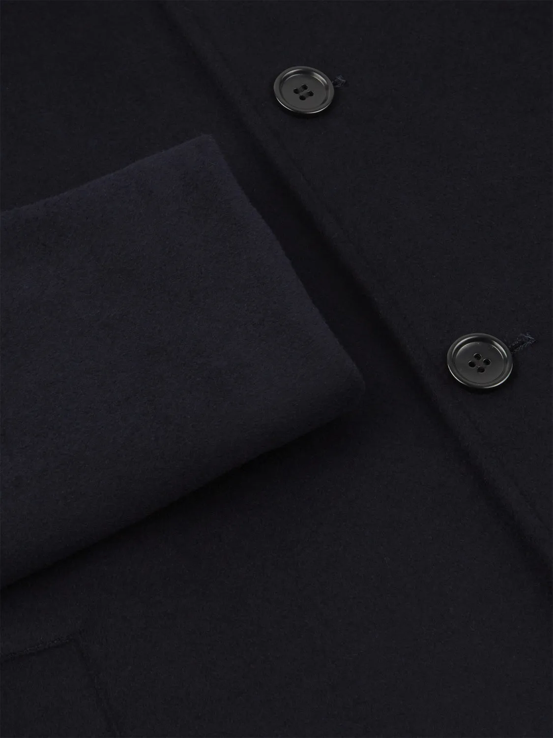 Daniel Grahame Watson Regular Fit Overcoat - Navy