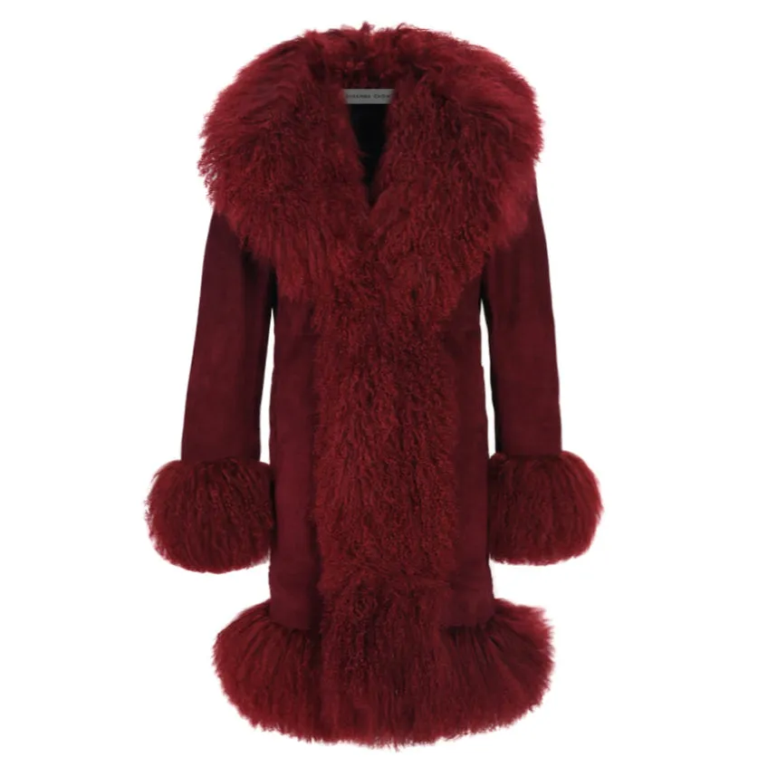 Dorothy Suede Midi Coat