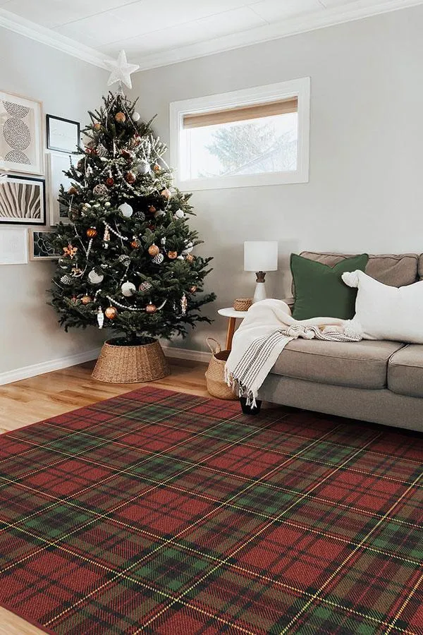 Dress Stewart Tartan Red Rug