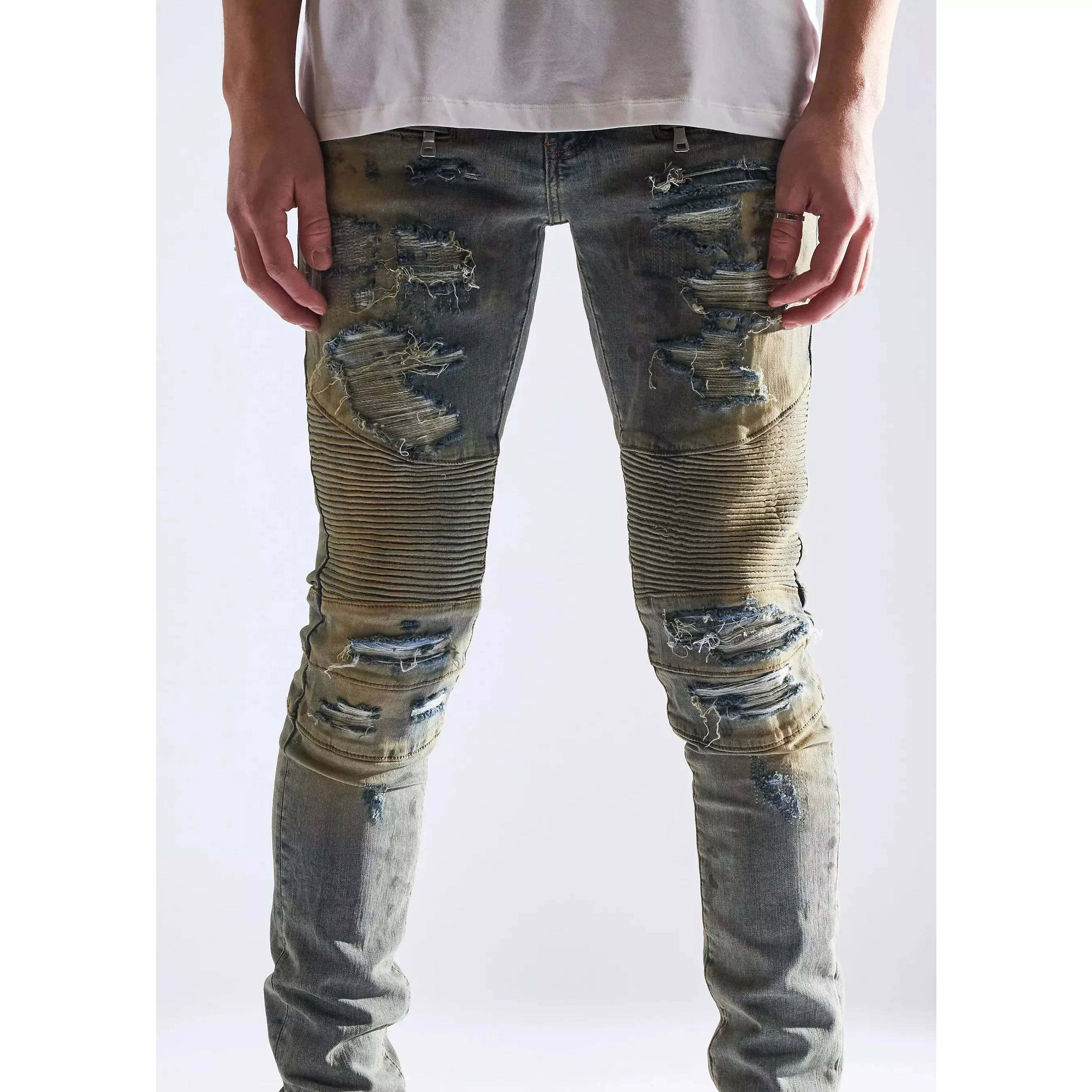 Embellish Fash Biker Denim Jeans (EMBHOL21-2-7)