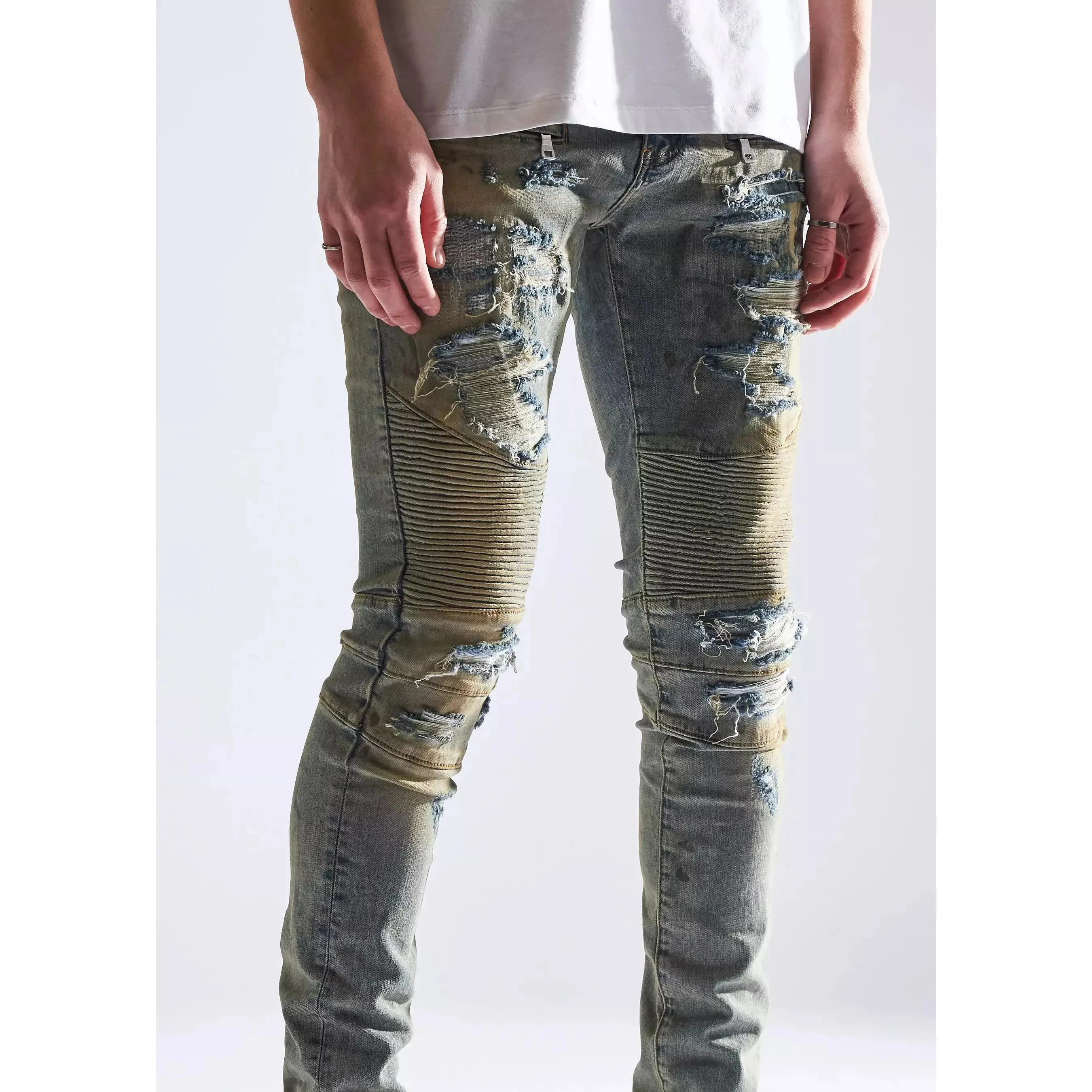 Embellish Fash Biker Denim Jeans (EMBHOL21-2-7)