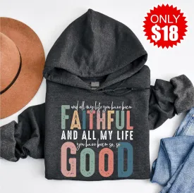 Faithful, Good Pullover Hoodie - Heather Charcoal