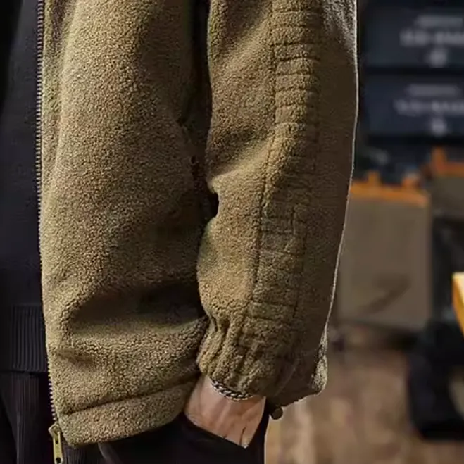 Fleece Hooded down Jacket P1168