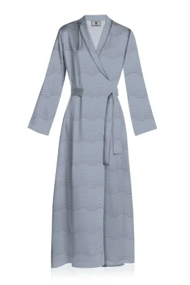 Full Sleeve Wrap Dress in Grey