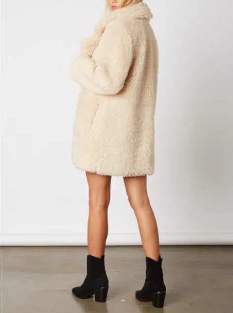 Furry Midi Teddy Coat