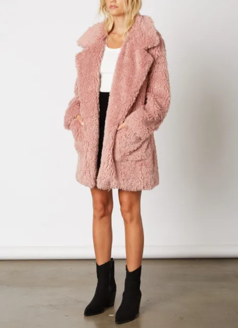 Furry Midi Teddy Coat