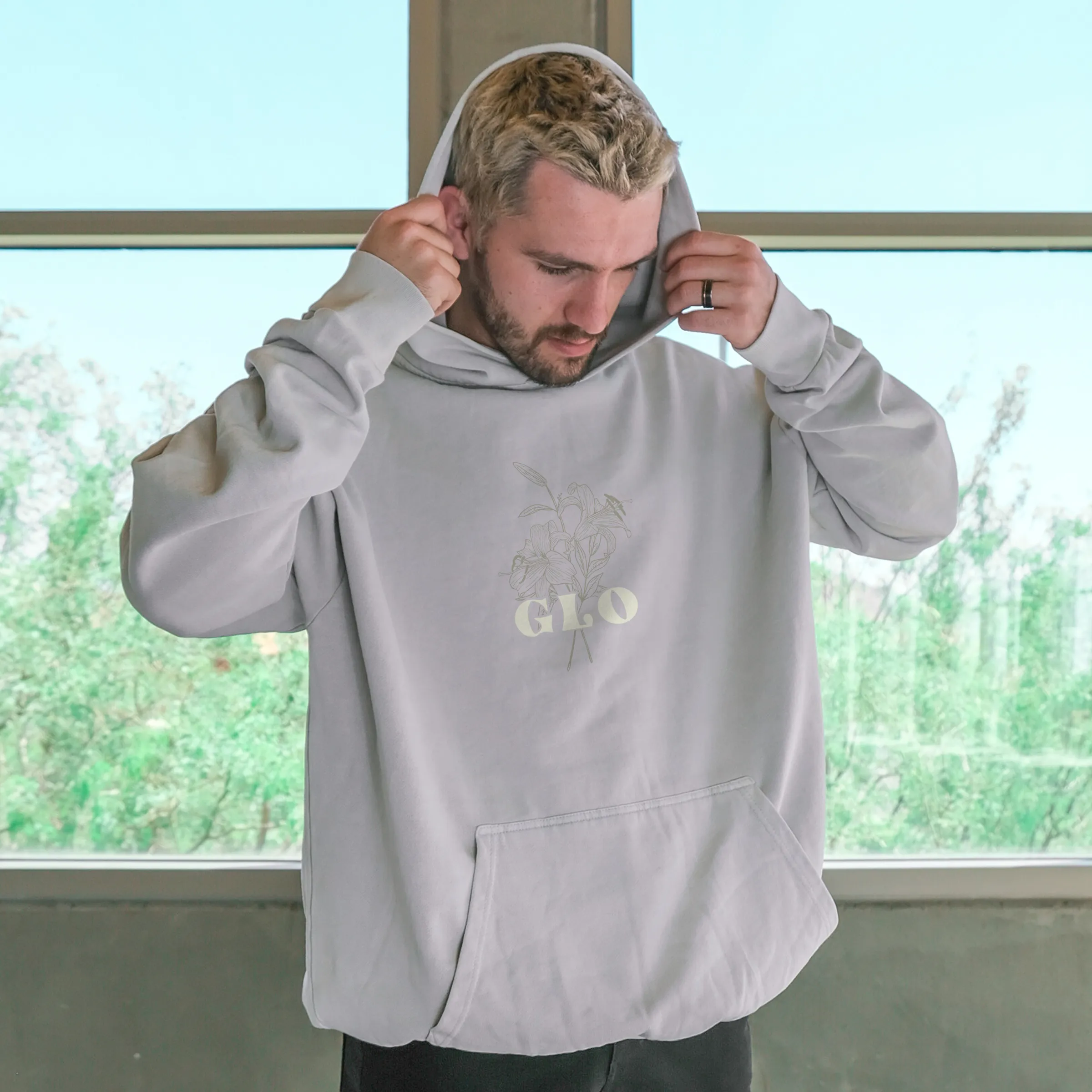 God's Love Overcomes Pullover Hoodie - Lunar Rock