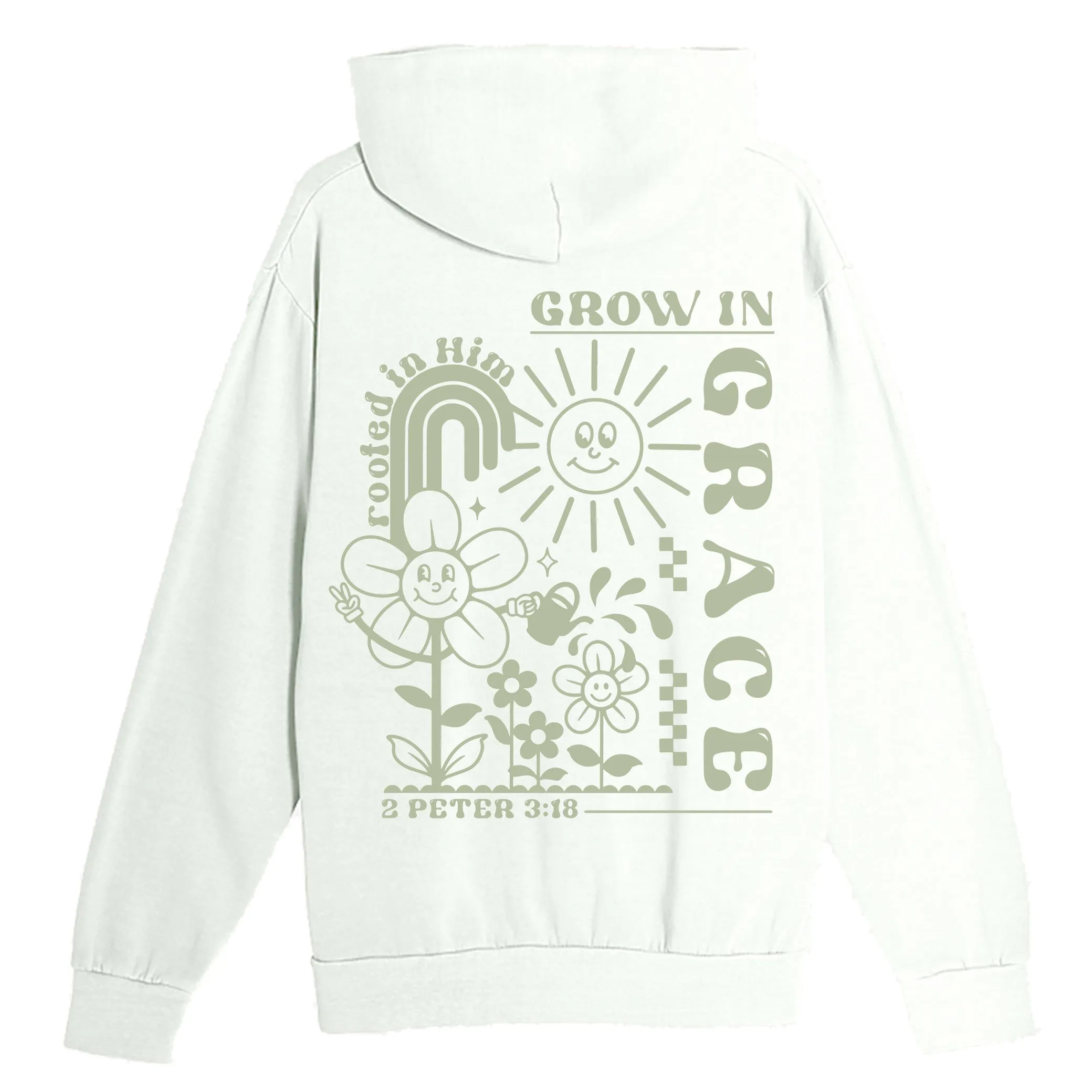 Grow In Grace Pullover Hoodie - Pistachio