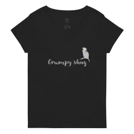 Grumpy shag Women’s recycled v-neck t-shirt