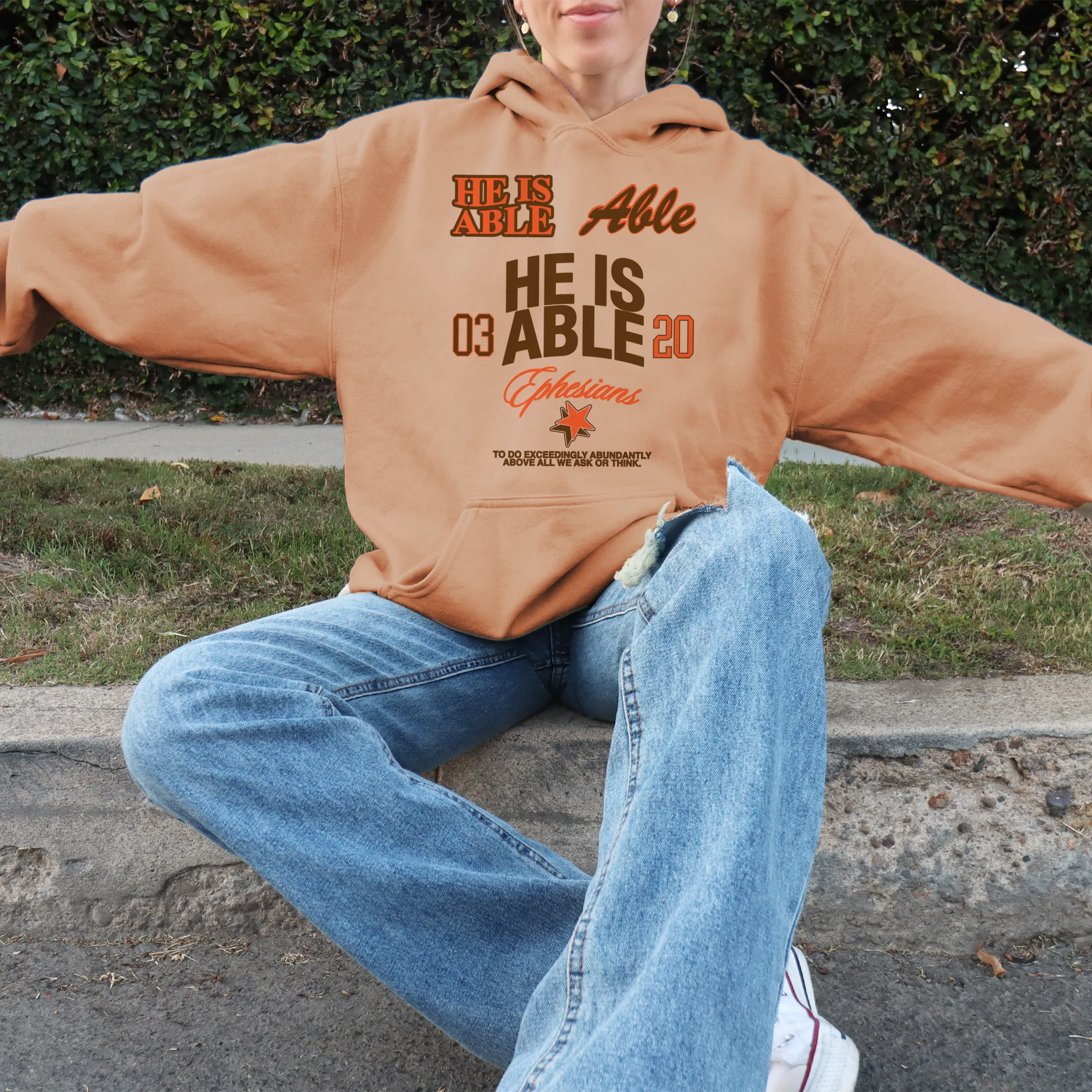He Is Able Pullover Hoodie