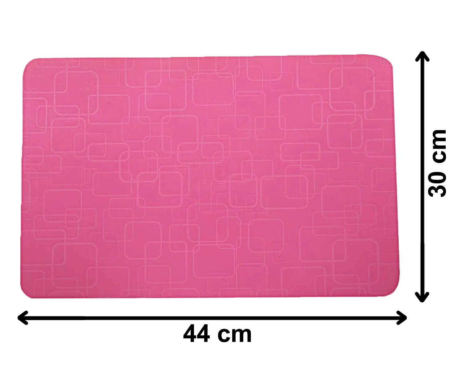 Heart Home Multi Purpose Waterproof,Stain Resistant, Washable Refrigerator/Fridge Drawer Mat, Set of 6 (Pink)