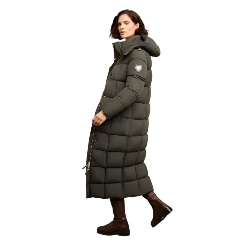 Holland Cooper Carrington Longline Ladies Coat - Dark Olive