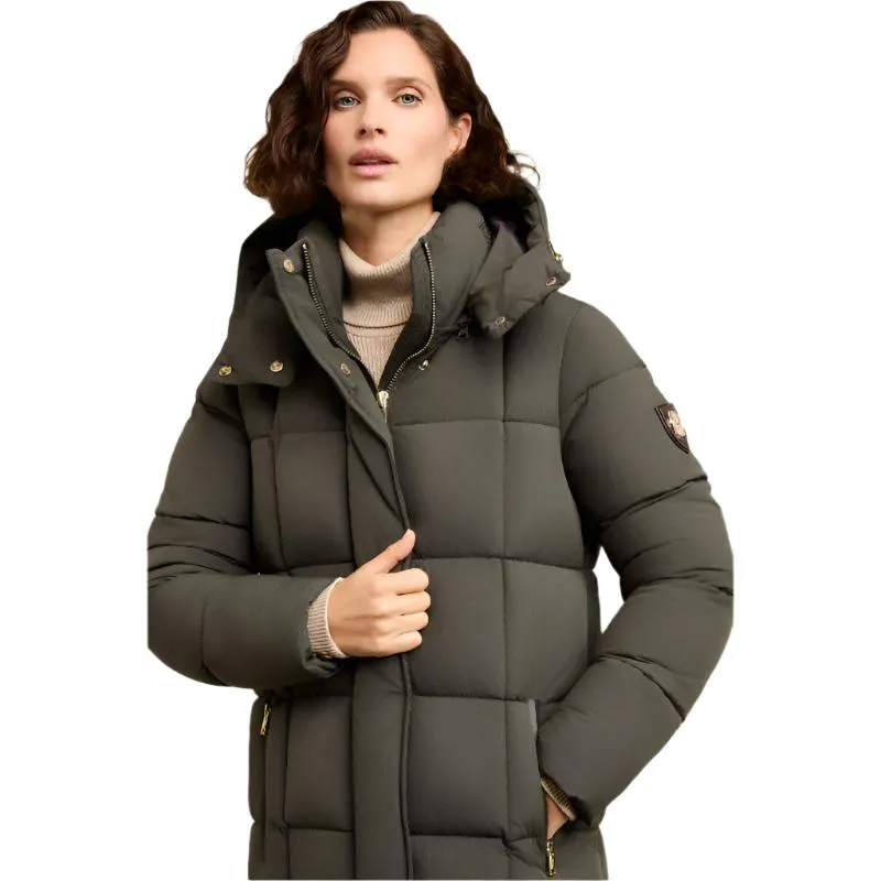 Holland Cooper Carrington Longline Ladies Coat - Dark Olive