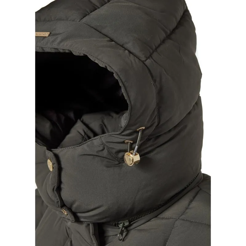 Holland Cooper Carrington Longline Ladies Coat - Dark Olive