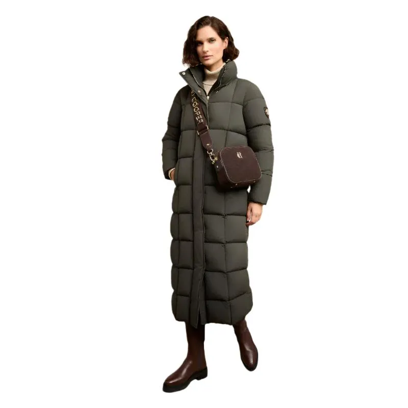 Holland Cooper Carrington Longline Ladies Coat - Dark Olive