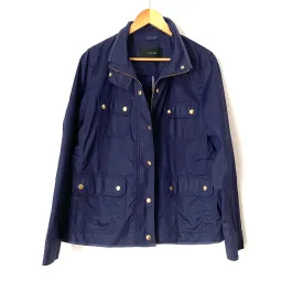 J. Crew Navy Cargo Jacket - Size L (see notes)