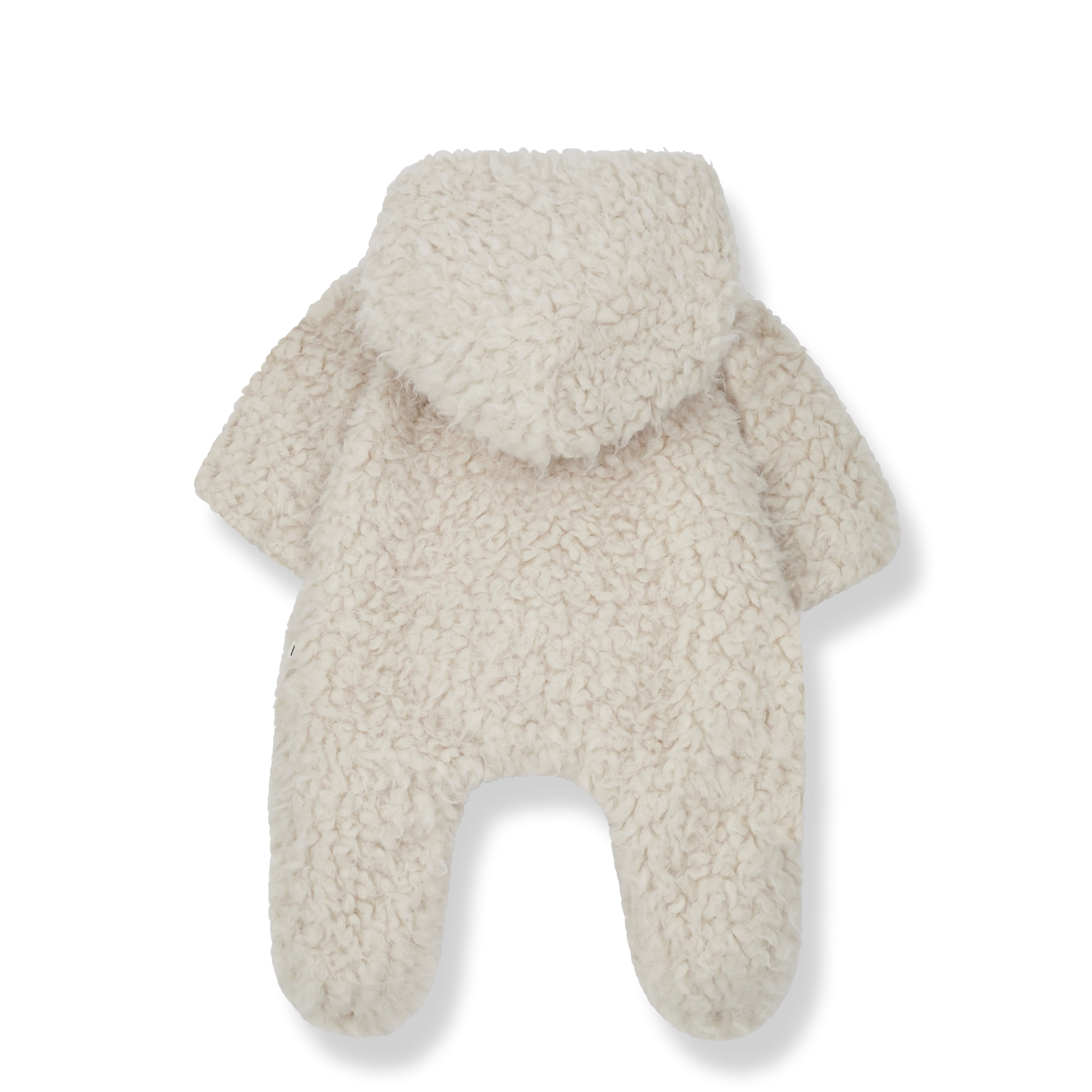 Juna Teddy Fleece Hooded Baby Pramsuit