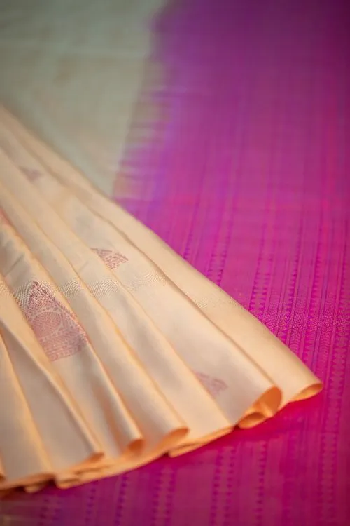 Kanchi Silk Sari - Off White