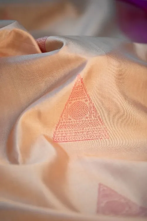 Kanchi Silk Sari - Off White
