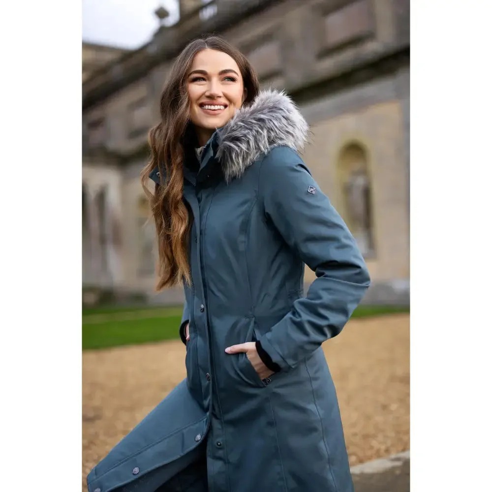 Lemieux Anya Waterproof Riding Coat Petrol