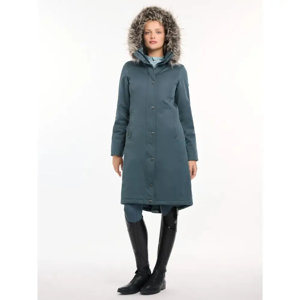 Lemieux Anya Waterproof Riding Coat Petrol