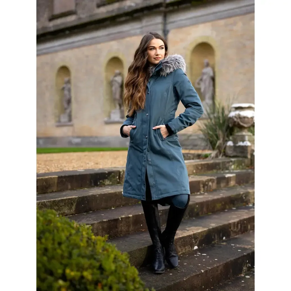 Lemieux Anya Waterproof Riding Coat Petrol