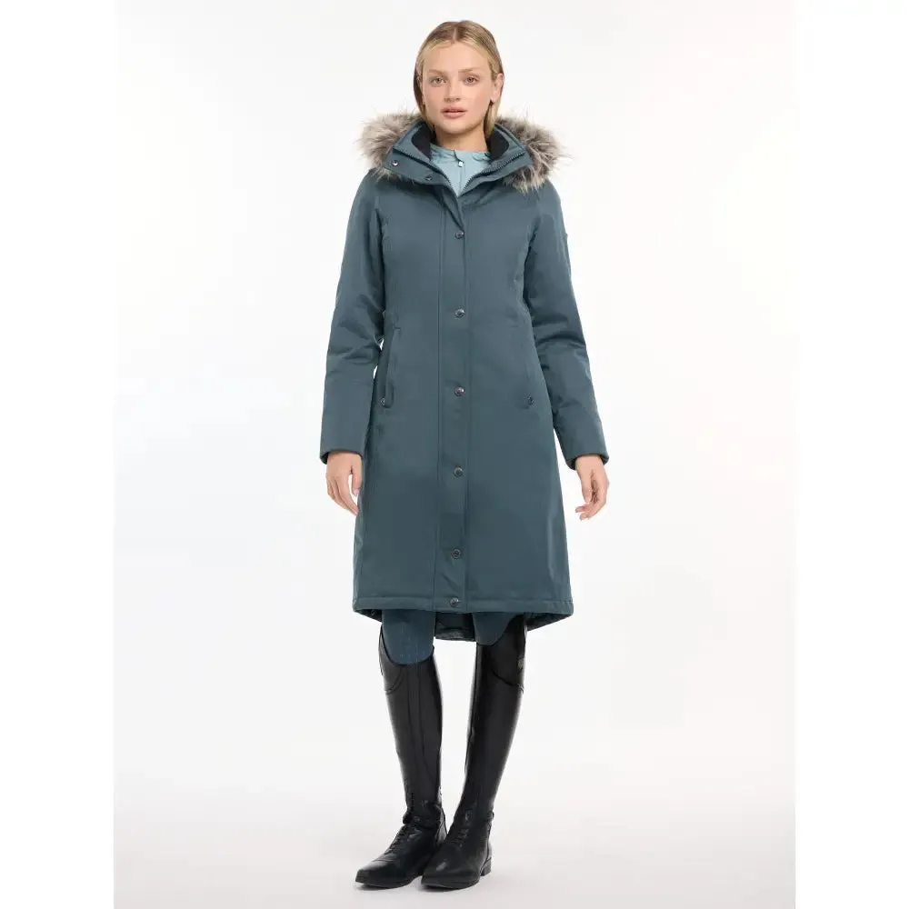 Lemieux Anya Waterproof Riding Coat Petrol