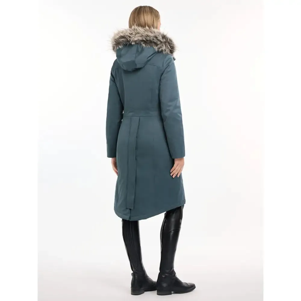Lemieux Anya Waterproof Riding Coat Petrol
