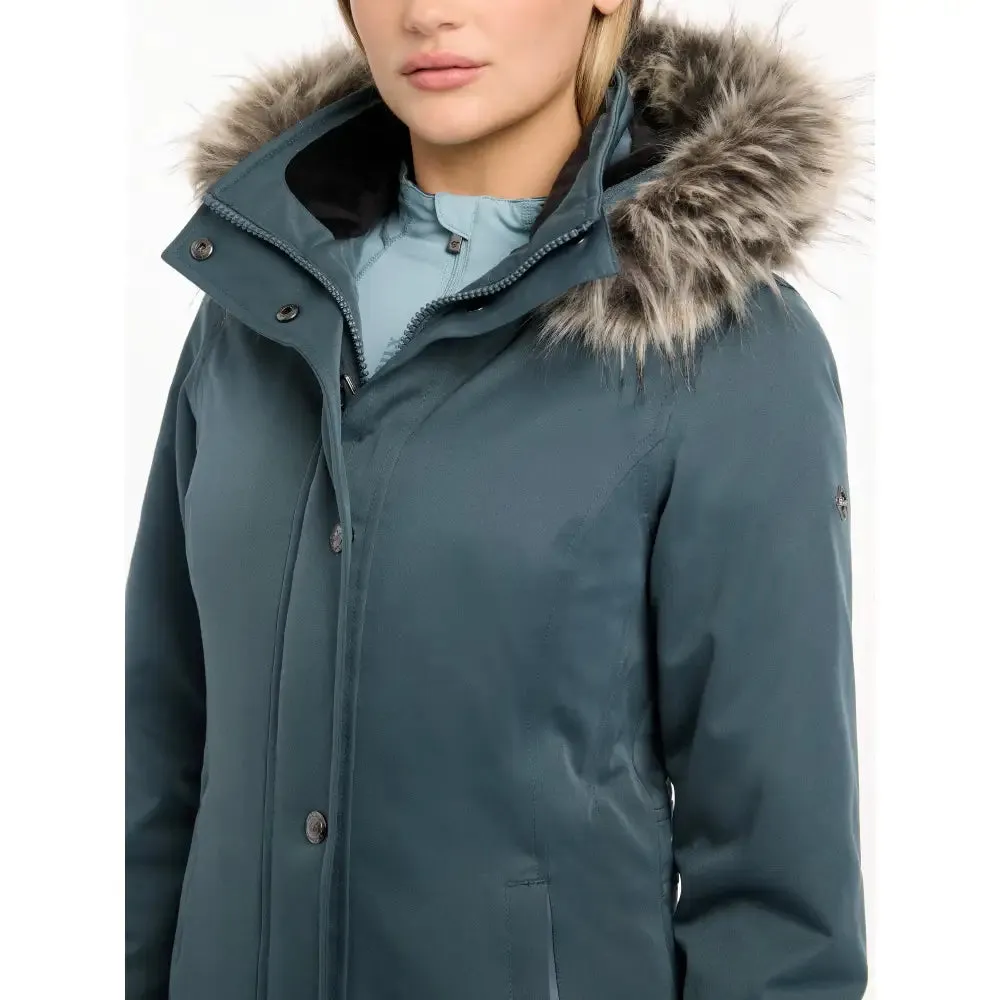 Lemieux Anya Waterproof Riding Coat Petrol