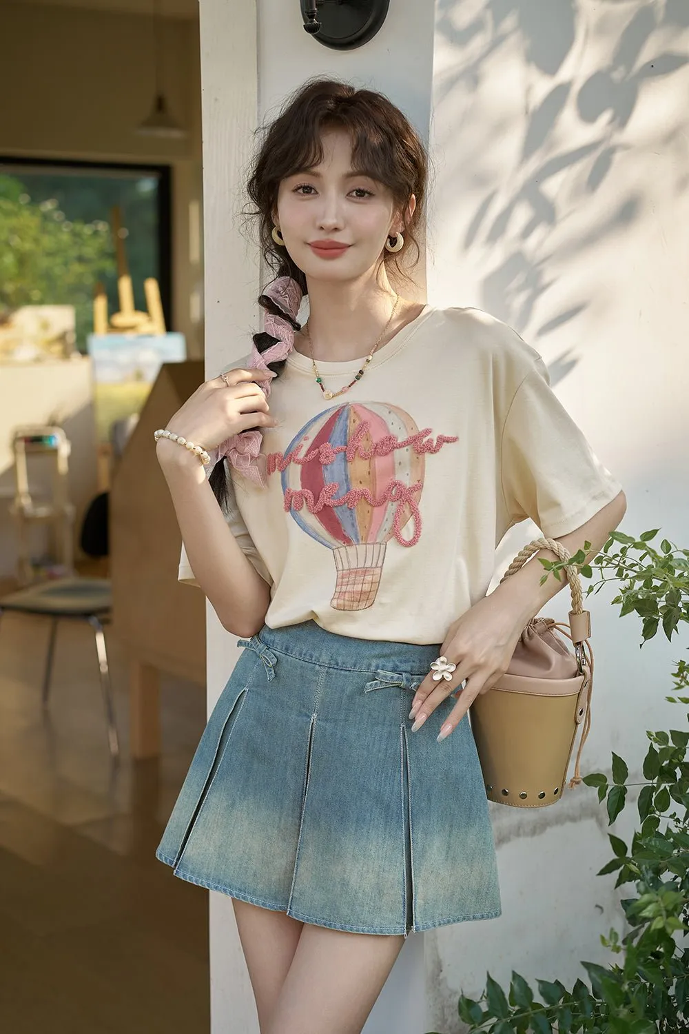 Letter Print T-shirt for Women