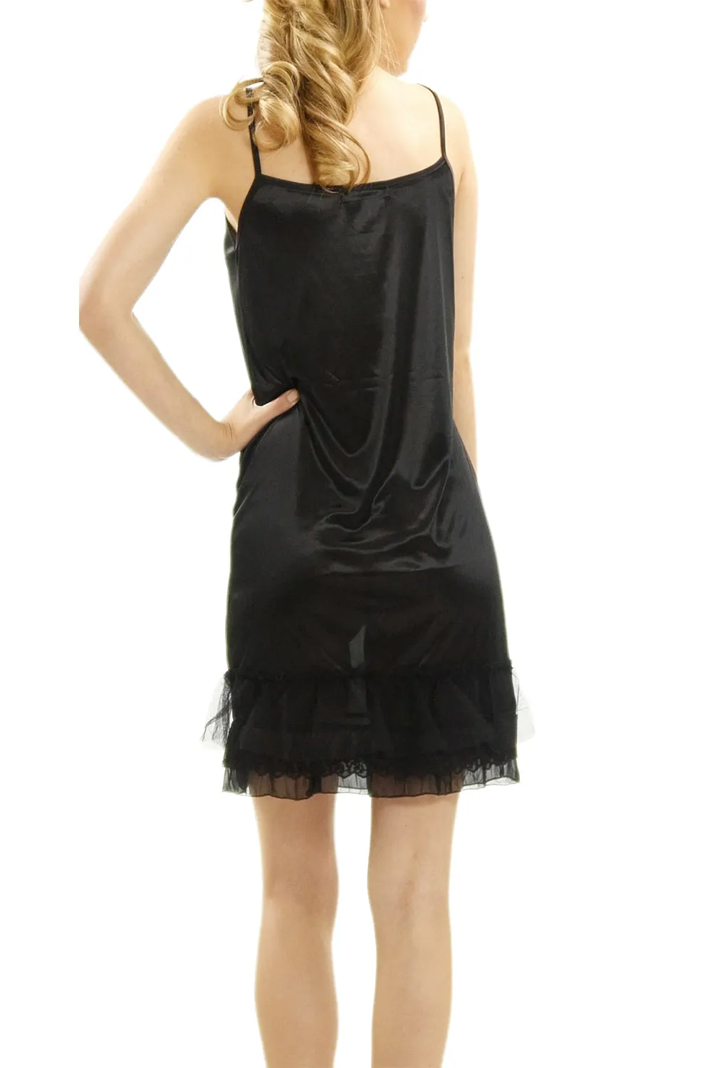 Melody Ruffle Combo Satin Full Slip