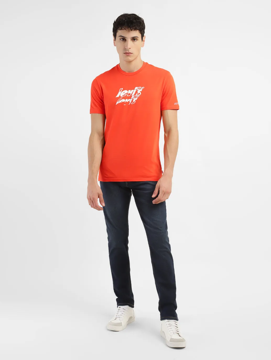 Men's Brand Logo Relaxed Fit T-shirt